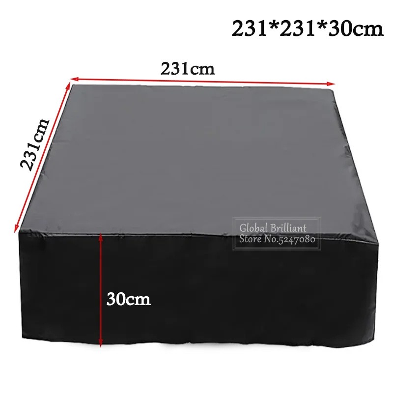 210D Oxford Square Hot Tub Cover, 78.7 x 78.7 x