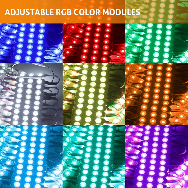 WICHEMI 50FT LED Light Modules for Business Window Light Commercial