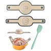 TPZORJX 2 Stück Silikon Backmatte für Dutch Oven,Wiederverwendbare Backmatte Brot