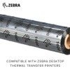 Zebra Standard Black Wax Ribbon for Thermal Transfer Desktop Printers