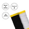 Shirring Elastic for Sewing, Elastic Thread, Shearing Elastic, Black and