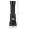 Diving Flashlight LED IPX8 Waterproof Infinitely Dimmable 100M 3000LM White
