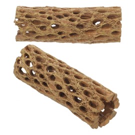 Milisten 2pcs Natural Wood Logs for Shrimp Habitat Food Treat Hermit Crabs Plecos Aquarium Decoration Lowers pH Hideouts Chew Toys Reptiles Thorn Dried Organic