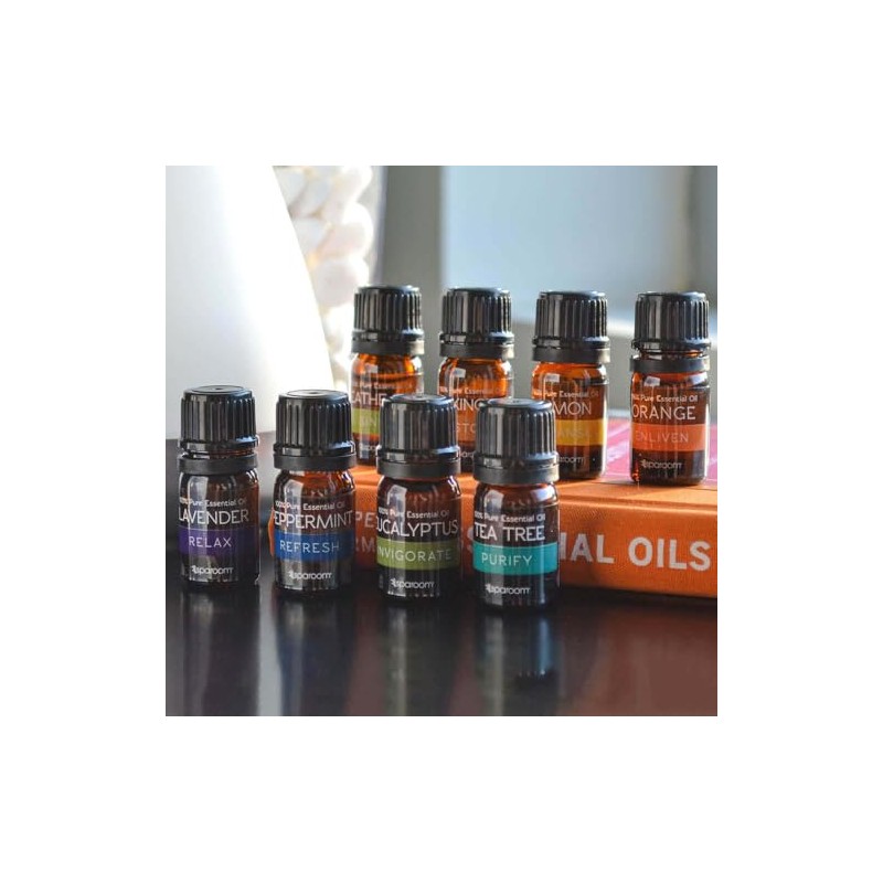 SpaRoom SpaRoom 100% Pure Essential Oils Set; Perfect for Aromatherapy,