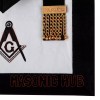 Masonic Master Mason Funeral Apron 100% Lambskin Hand Embroidered+BL