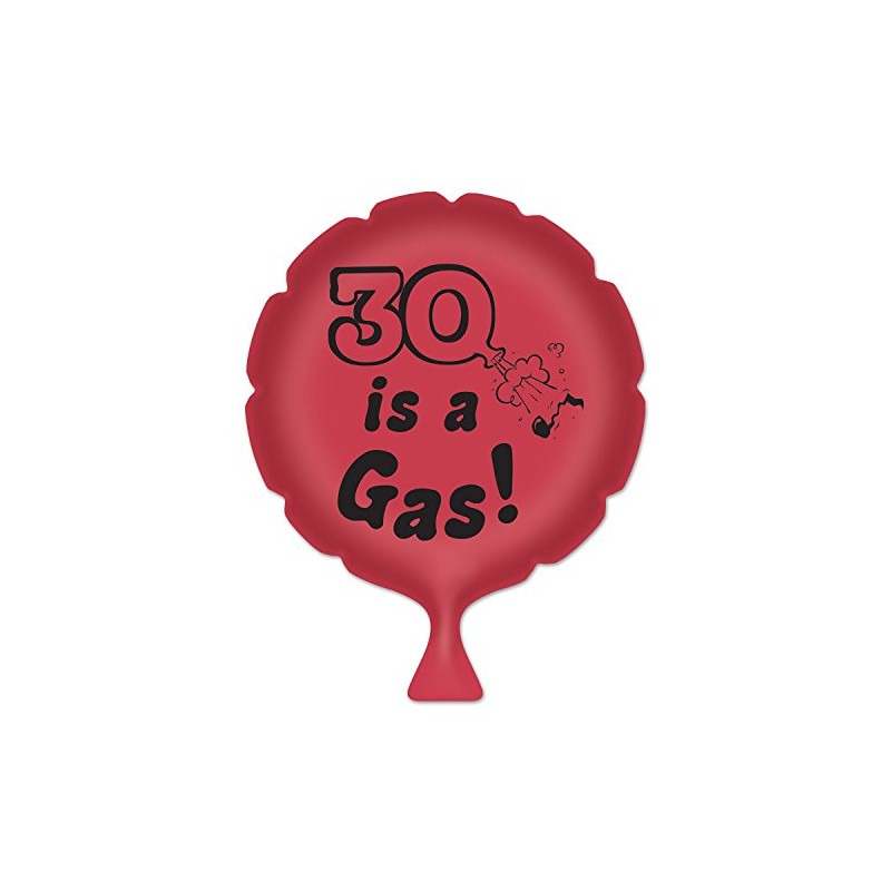 Beistle 30 Is A Gas! Pink Whoopee Cushion, Red/Black