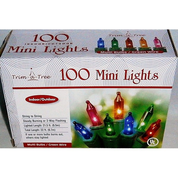 nantucket Distributing CHRISTMAS 100 CT Mini Light Set Lights String