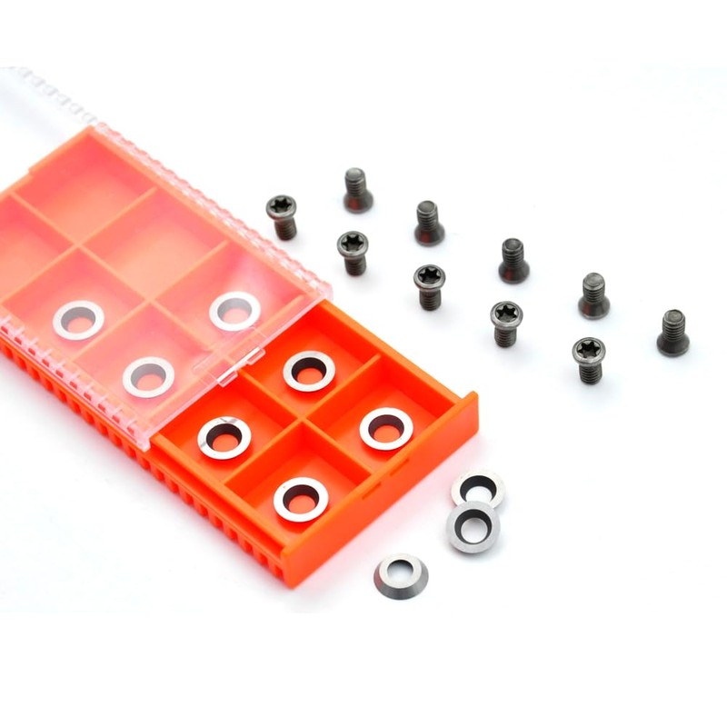 TANOMATE Ci5 8.9mm(1/3 inch) Round Replacement Carbide Cutter Inserts for