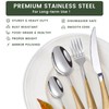 24-Piece Silverware Set with Organizer, Stainless Steel Flatware for 6,
