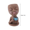 Resin Face Plant Pot Creative Cute Small Drinking Coffee Succulent