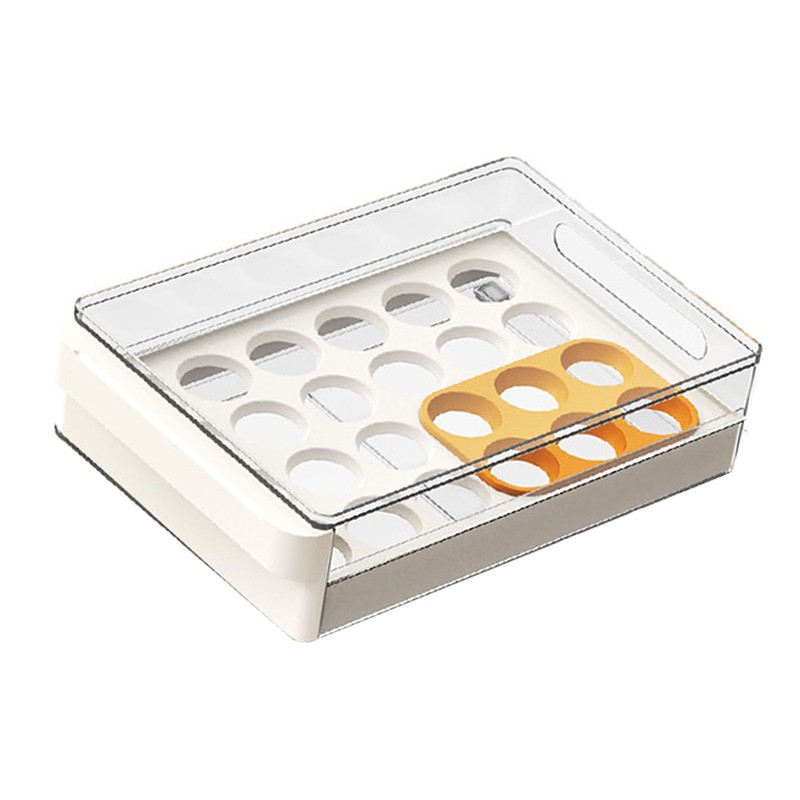 Egg Storage Box Drawer Design 48 Eggs Holder Plastic Refrigerator