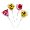 Fun Express Frosted Street Sign Lollipops - Fun Edible Party