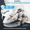 Sanilo Toilet Seat ROUND with Soft Close, Quiet and Slow