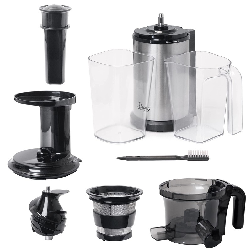 Shine Kitchen Co SJV-107-A Cold Press Slow Masticating Juicer, Stainless