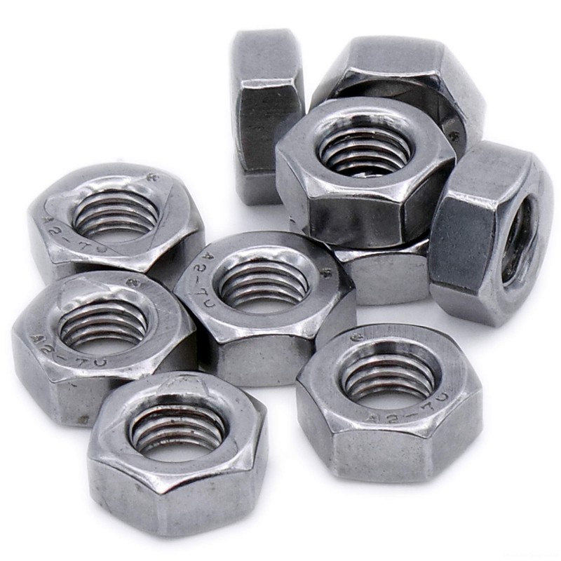 M8 (8mm) All Metal Self Locking Nut - Stainless Steel