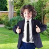 Eshwb Boys Tie Pre-Tied Adjustable Kids Neckties for Age 8-12,