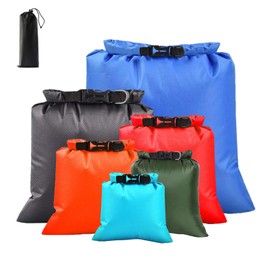 ILZAR 6 Pcs Dry Bags, Waterproof Dry Bags Waterproof for Boating, Camping, Kayaking, Hiking, Small Dry Bag Included(1.5L, 2.5L, 3L, 3.5L, 5L, 8L)