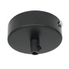 Junction Box Black Metal in Set with Accessories Diameter 80