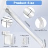 12 Inch Wire Shelf Brackets Set, 4 Pack Metal White