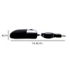 Retractable Travel Mouse - Small Mini Sleek - Black &