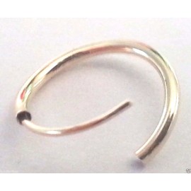 14Kt Yellow Gold 030 Thin 12MM Endless Hoop Earrings - GIFT BOX - FREE SHIPPING
