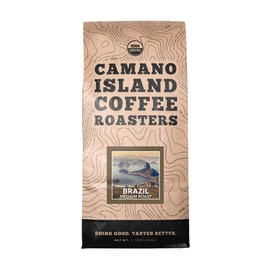 Camano Island Coffee Roasters Organic Brazil Medium Roast Coffee Fresh Premium USDA Certified Organic, Shade Grown, Fair Trade, and Ethical