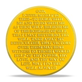 3 Year Sobriety Coin Gifts | Rosie The Riveter AA Coin - HA AA Chip Medallion with Serenity Prayer | Narcotics Alcoholics Anonymous Gifts for Anniversary Month & Year for Men Women in Recovery