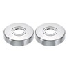 sourcing map 2Pcs Wall Split Pipe Flanges, 0.59" Thick Plastic