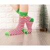 Calcetines de elfo de Navidad, calcetines de rayas para hombres