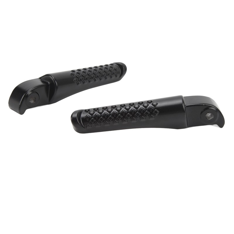 2Pcs Front Foot Peg Bracket Left And Right Black Footrest