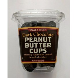 TRADER JOE'S DARK CHOCOLATE PEANUT BUTTER CUPS NET 16 OZ - KOSHER