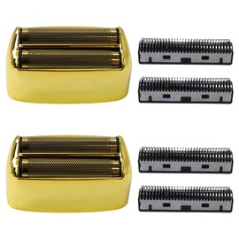 2025 Version Update Replacement Foil and Cutters for PRO Double FXFS2 Metal shaver foil replacement (Gold-2PCS)