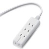 Elecom T-KM01-2410WH Power Strip Magnet, 3.3 ft (1 m), 4