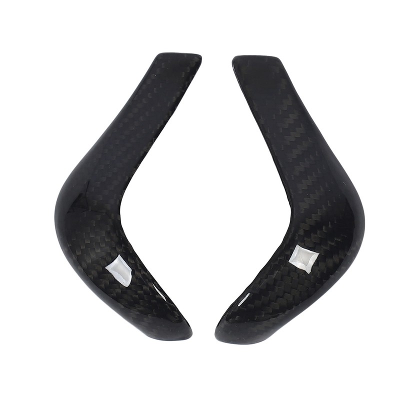 Gear Shift Knob Cover Carbon Fiber Console Shifter Head Trim