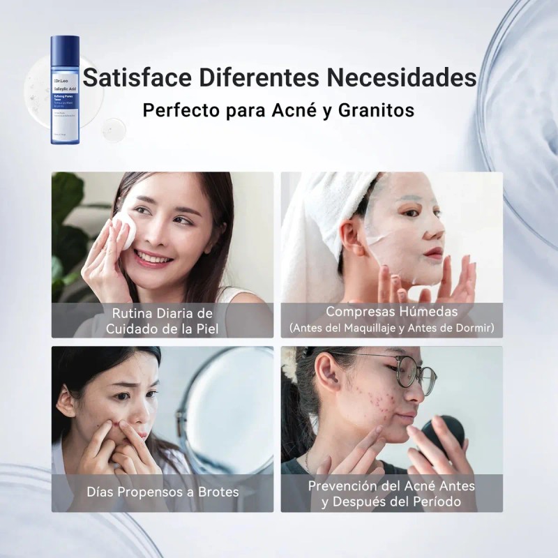 Dr.leo Tónico Reductor De Poros Con Ácido Salicílico 80ml Mixta