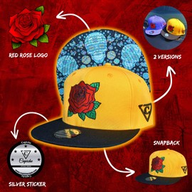 Capiche [99+ Variations] Snapback Cap Men's Cap - Baseball - Hat - Art - Unisex - Visor - Men - One Size - Tattoo - Men - Women, [DayOfTheDead] - DOTD2
