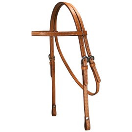 Tahoe Tack USA Leather Double Beauty Western Browband Headstall