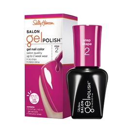 Sally Hansen Salon Pro Gel Nail Polish Lacquer, Back to the Fuchsia, 0.24 Fl. Oz.