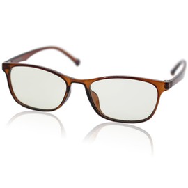 Eight Tokyo IRUV1000-2101 Sunglasses, Blue Light Reduction, Lightweight, Square, Wellington, UV Protection, brown/light green