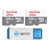 SanDisk Ultra 128GB microSDXC Memory Card (2 Pack) UHS-I Class
