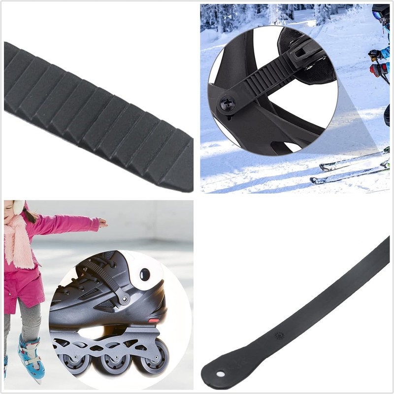 Aurorasports Snowboard Binding Straps, 8.27x0.59 Inch Plastic Snowboard Ankle Ladder