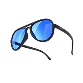 REKS Polarized Aviator Sunglasses - Unbreakable frame (Blue Mirror)