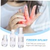 Healeved 5sets Fingers Fixing Cover Portable Finger Correctors Metal Sponge