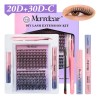 Extensiones De Pestañas Kit 280pcs 2030d Curvatura C 9-16mm