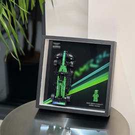 iLuane Display Wallboard for Speed Champions Aston Martin Aramco AMR24 Race Car Toy - Building Set 77245, Adult Collectibles Wall Mount, Home or Office Décor (No Car Included)