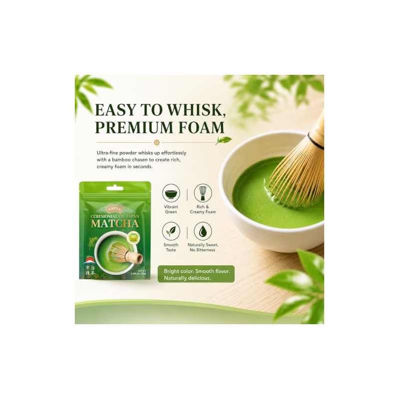 Ceremonial Grade Uji Matcha Powder - Stone-Ground from Kyoto, Japan