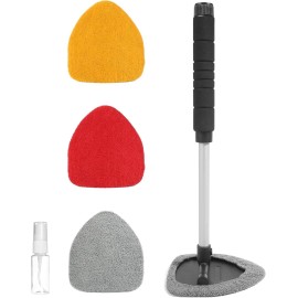 bylikeho Windshield Cleaner Inside,Car Window Cleaner,Car Cleanser Brush,Car Accessories
