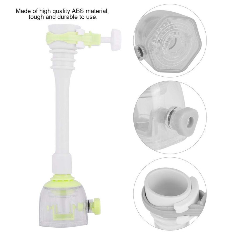 Adjustable Splash-Proof Faucet Extender Rotatable Kitchen Water-Saving Tap Nozzle Filter