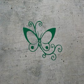 Transparent Decal Stickers Of Elegant Butterfly With Vine (Green) Premium Waterproof Vinyl Decal Stickers For Laptop Phone Accessory Helmet Car Window Mug Tuber Cup Door Wall De USCSKUS504160GR090622