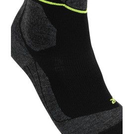 FALKE SK Energizing Wool M Kh lana filo funzionale con compressione 1 paio, Calzini da sci Uomo, Nero Black-Lightning 3171 - Circonferenza polpaccio W3, 39-42 W3